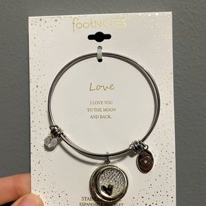 Brand new “I love you to the moon and back” stainless steel bracelet